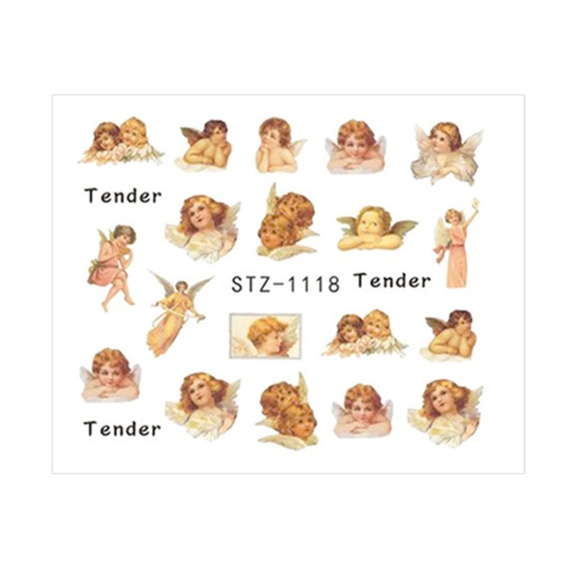Pri Angel Nail Water Transfer Sticker Angel Cupid Nail Decal สติ ๊ กเก ...