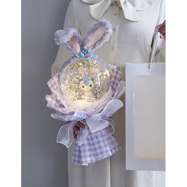 pre-order-ปลื้มหนักมากกก-ของขวัญช่อดอกไม้ตุ๊กตากระต่าย-stella-lou