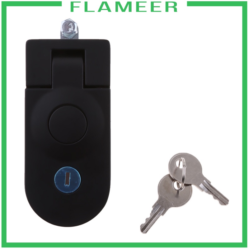 flameer-compression-latch-panel-lock-for-motorhome-flush-lever-adjustable-black