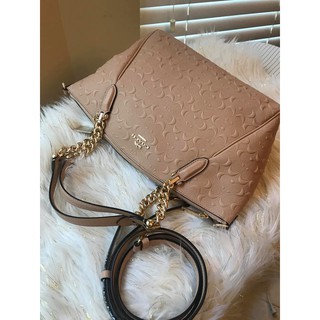 coachแท้ 🇺🇸💯%  Sale  New Coach พัด 13” COACH F49317 SMALL KELSEY CHAIN SATCHEL IN SIGNATURE LEATHER (IMEQO) [MCF49317IME