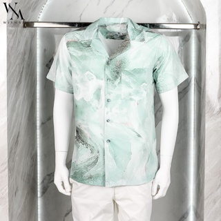 ภาพหน้าปกสินค้าเสื้อเชิ้ตฮาวายแขนสั้นลายหินอ่อน(อีเมอรัล): Hawaii Emerald Marble Shirt(Short-Sleeve) ที่เกี่ยวข้อง