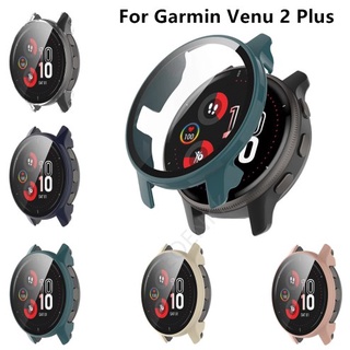 ภาพหน้าปกสินค้าเคสกระจกนิรภัย PC ป้องกันหน้าจอ สําหรับ Garmin Venu 2 Plus Garmin Venu 3 3s 2s forerunner 965 255 955 ซึ่งคุณอาจชอบสินค้านี้