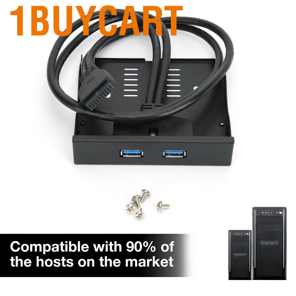 1buy-usb-3-0-floppy-front-panel-3-5-flopy-bay-19-pin-to-2-interface-usb-hub