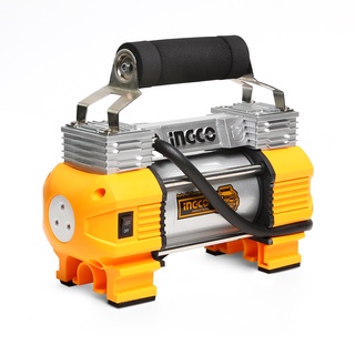 INGCO ปั๊มลมขนาดเล็ก อิงโก  รุ่น AAC2508 ไฟ 12 โวลต์ กระแสไฟ 18 แอมป์ แรงดันลม 8 บาร์ เหมาะสำหรับสูบยางรถยนต์