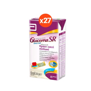 โปรโมชั่น : หมดอายุ 0267 ส่งฟรี Glucerna SR กลูเซอนา เอสอาร์ ชนิดน้ำ วานิลลา 230ml 27 กล่อง Glucerna SR Vanilla 230ml x27