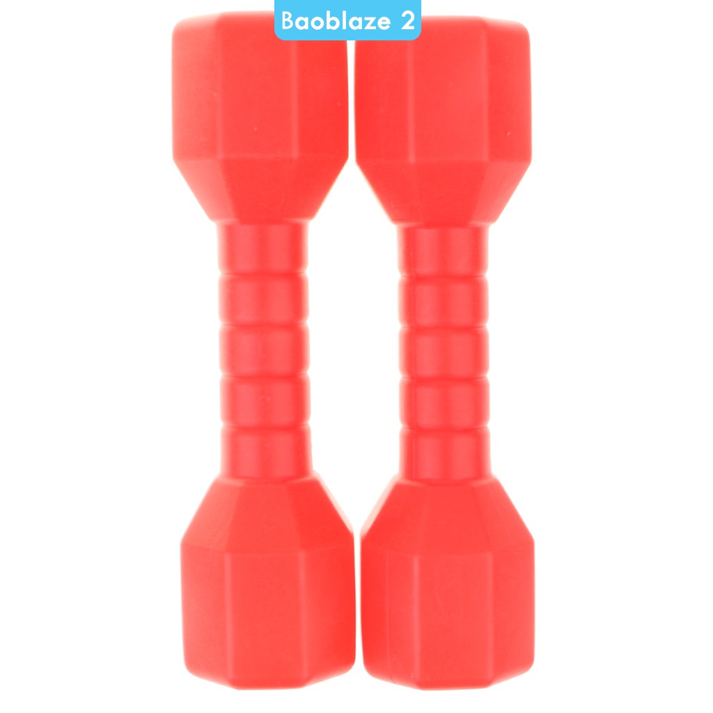baoblaze2-ดัมเบลพลาสติกน้ําหนักเบาของเล่นสําหรับเด็ก-1-คู่