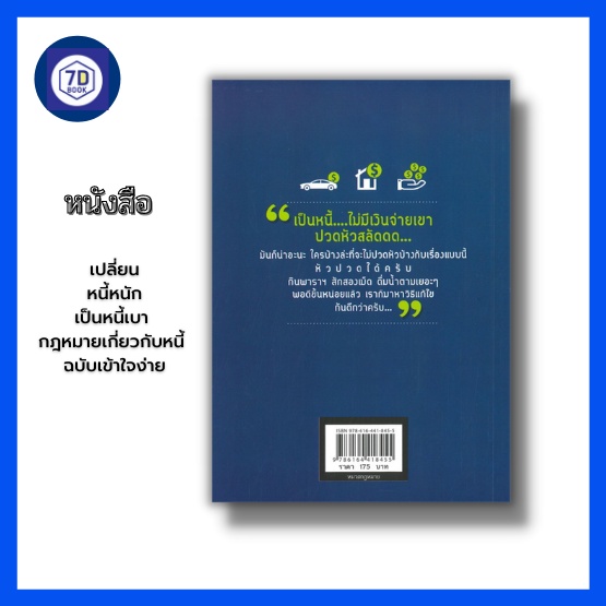 หนังสือ-เปลี่ยนหนี้หนักเป็นหนี้เบา-กฎหมายเกี่ยวกับหนี้-ฉบับเข้าใจง่าย-หนี้เงิน-หนี้บัตรเครดิต-หนี้บ้าน-หนี้รถ-หนี้-กยศ