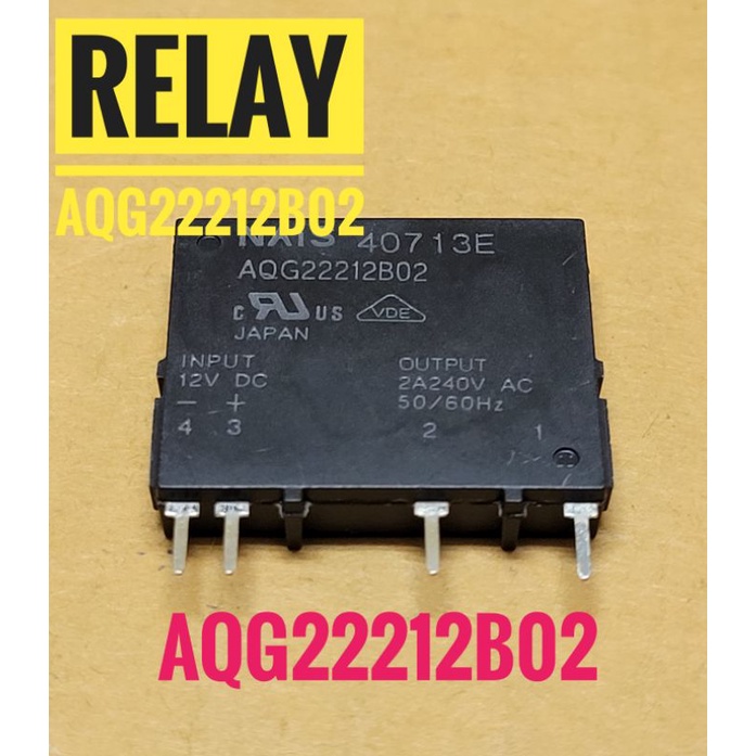 ภาพหน้าปกสินค้าAQG22212 รีเลย์ Solid state relay Thyristor รีเลย์บอร์ดแอร์ 12V **ของแท้** ของใหม่