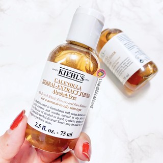 (แท้) Kiehls Calendula Herbal Extract Alcohol-Free Toner 75ml.โทนเนอร์ทีเปี่ยมประสิทธิภาพนี้มีส่วนผสมจากสารสกัดธรรมชาติ