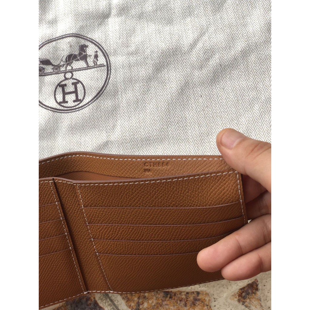 พรี-hermes-epsom-wallet-กระเป๋า-บัตรกระเป๋าสตางค์-หนังแท้แบรนด์เนน-size-10-5-10cm
