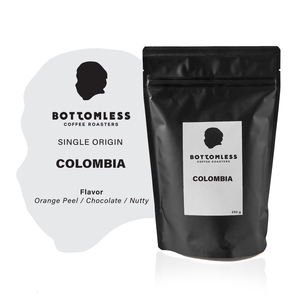 bottomless-เมล็ดกาแฟ-บอททอมเลส-colombia-single-origin-เมล็ดกาแฟคั่ว-คั่วอ่อน-ขนาด-200-กรัม