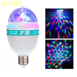 【ข้อเสนอพิเศษ】Allinit หลอดไฟ Led E27 3W หมุนได้ ประหยัดพลังงาน หลากสี สําหรับเวที ครัวเรือน Ktv หลอดไฟดิสโก้ ไฟปาร์ตี้ ไฟกระพริบ ไฟเธค ไฟปาร์ตี้Discolight LEDกระพริบตามจังหวะ ไฟเทค