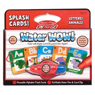 PAINT-WITH-WATER COLORING FLASH CARDS MELISSA&amp;DOUG ALPHABET ชุดระบายสีด้วยน้ำแฟลชการ์ดรุ่นเอบีซี MELISSA งานศิลปะ อุปกรณ