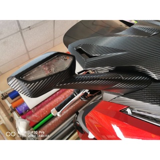 สติ๊กเกอร์เคฟล่ากระจก forza350 (เดิม)