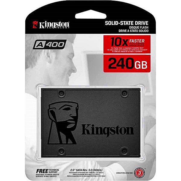 ภาพสินค้า240 GB SSD (เอสเอสดี) Kingston A400 ( SA400S37/240G ) รับประกัน 3 - Y จากร้าน hardware_corner บน Shopee ภาพที่ 2