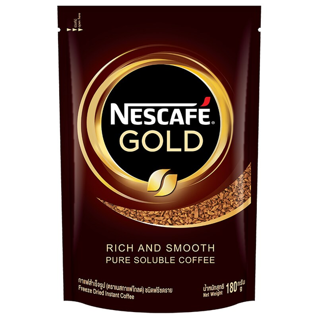 ภาพหน้าปกสินค้าNescafe Gold เนสกาแฟโกลด์ แพค 180 กรัม จากร้าน supermarket บน Shopee