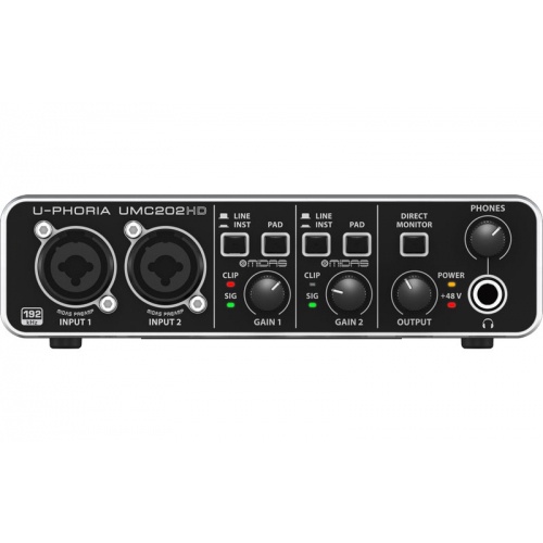 โค้ดลด-1000-ซาวด์การ์ด-อินเตอร์เฟส-behringer-umc202hd-ทำเพลง-คุณภาพเสียงระดับมืออาชีพ-usb-ต่อคอมฯได้