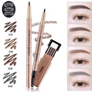 ภาพขนาดย่อของภาพหน้าปกสินค้าNovo Fashion Brow (No.5146) ดินสอเขียนคิ้ว+ไส้ดินสอ+บล็อกคิ้ว 3 ชิ้น พร้อมส่ง จากร้าน xinnshop บน Shopee ภาพที่ 3