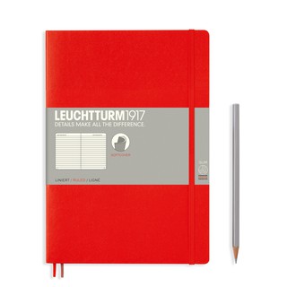ภาพหน้าปกสินค้าLeuchtturm1917 Softcover Notebooks \"Red\" สมุดโน๊ต Leuchtturm1917 ปกอ่อน สีแดง ซึ่งคุณอาจชอบราคาและรีวิวของสินค้านี้