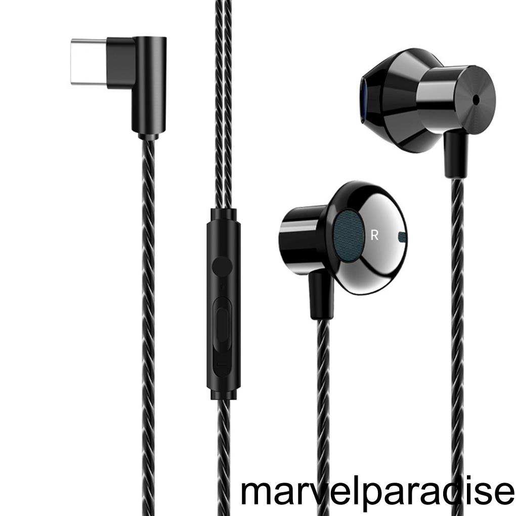 [Mapde] Mobile Phone Wire Control Typec Earphone Earbuds Cellphone In