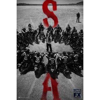 โปสเตอร์ ซีรีส์  Sons of Anarchy SOA TV Series Poster หนัง รูปภาพ ภาพติดผนัง โปสเตอร์ภาพพิมพ์ Movie Poster