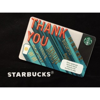 ภาพขนาดย่อของภาพหน้าปกสินค้าบัตร Starbucks ลาย THANK YOU (2017) / มูลค่า 500 บาท จากร้าน johnnystb บน Shopee