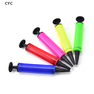 CYC Portable Plastic balloon swim ring Inflatable Ball Hand Air Pump random color CY