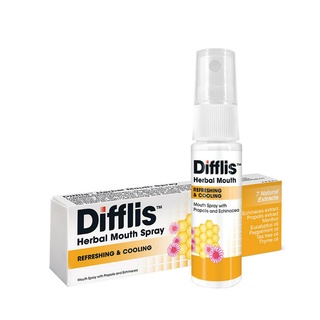 Difflis Herbal Mouth Spray 15 ml ดิฟฟลิส เฮอร์เบิ้ล เมาท์ สเปรย์ 15 ml