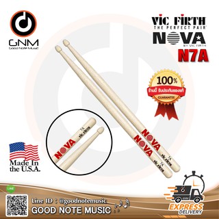 ไม้กลอง Vic Firth รุ่น N7A Nova Wood Drum Sticks **Made in USA** รับประกันของแท้ 100%