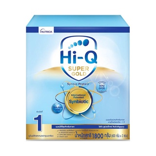 สินค้า Hi-Q Super Gold Synbio Proteq Infant Formula ไฮ-คิว ซูเปอร์โกลด์ซินไบโอโพรเทก นมผงสูตร 1  1800 กรัม