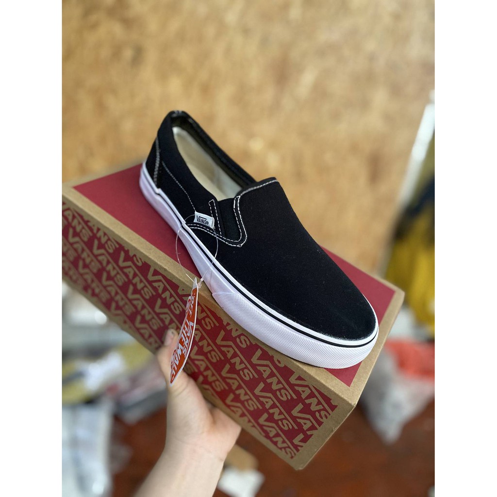 รองเท้าแวนสลิปออน-vans-slip-on-สีดำ