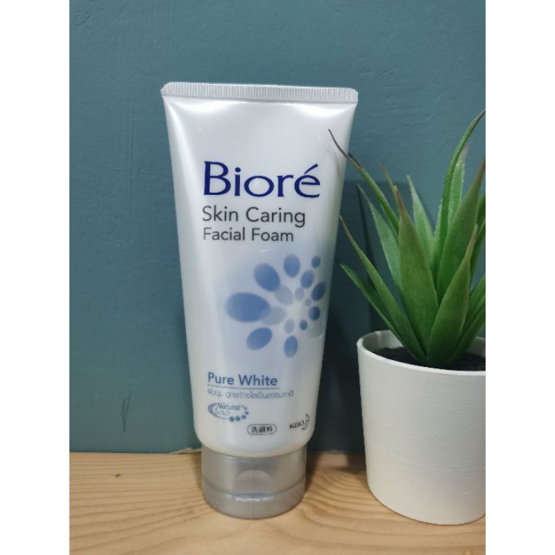 Biore Facial Foam Pure White (100g) โฟมล้างหน้าบิโอเร | Shopee Thailand