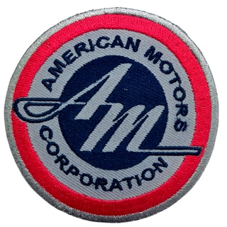 American Motors Corporation ตัวรีดติดเสื้อ หมวก กระเป๋า แจ๊คเก็ตยีนส์ Hipster Embroidered Iron on Patch  DIY