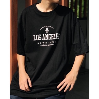 เสื้อยืด Los Angeles OVERSIZEเสื้อยืดฤดูร้อนสตรีทแฟชั่นสำหรับผู้ชายและผู้หญิง