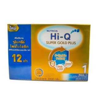 3000g ไฮคิวซุปเปอร์โกลด์พลัส สูตร 1 Hi-Q Super  Gold Plus 600g×5 ซอง