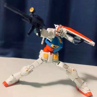 สินค้า Model Gundam Rx78-2 G40 HG 1/144 โมเดลกันดั้ม โมเดลหุ่นยนต์ ตัวต่อกันดั้ม หุ่นยนต์กันดั้ม ทำสีแล้ว Gunpla กันพล่า แถมขาต