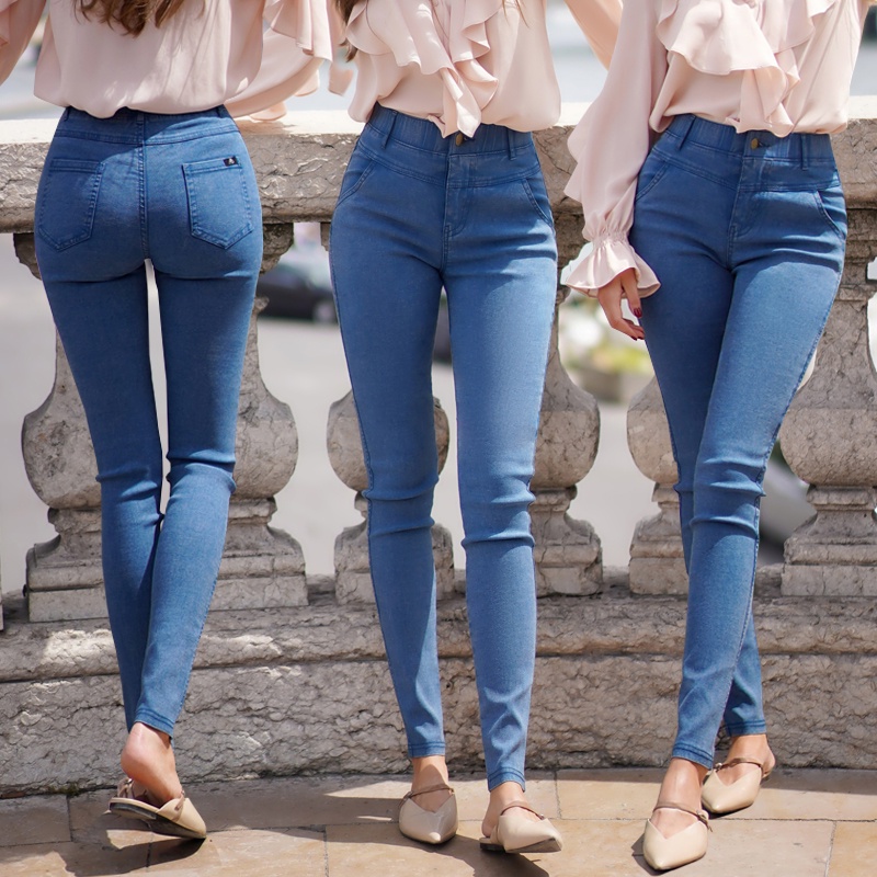 ab-skinny-สีฟ้าฟอก-กางเกงสกินนี่ยีนส์-ของแท้-จากเพจดัง-300-000-like-กางเกง-ab-สกินนี่ยีนส์-ผู้หญิง