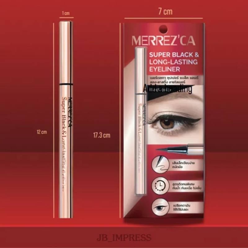 merrezca-super-black-amp-long-lasting-eyeliner-0-8g-no-black-อายไลเนอร์-หัวเมจิกเส้นเรียวเล็ก
