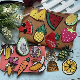 ผลไม้ Summer Fruit ปาร์ตี้ ตัวรีดติดเสื้อ Food, Drink Embroidered Iron on Patch