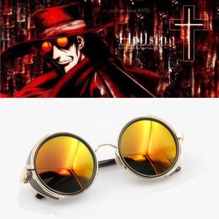 Hellsing แว่นตากันแดด คอสเพลย์อะนิเมะ Alucard Vampire Hunter Tailored สีส้ม