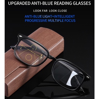 สมาร์ทซูม แว่นอ่านหนังสือชาย แว่นอ่านหนังสือแฟชั่นป้องกันแสงสีฟ้า