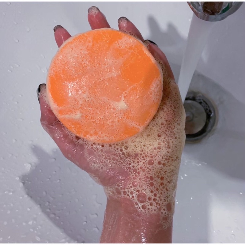 valenwhite-vitaminc-soap-สบู่วิตตามินซีส้ม-อาบสะอาด-ผิวกระจ่างใส-สบู่ตัวใส