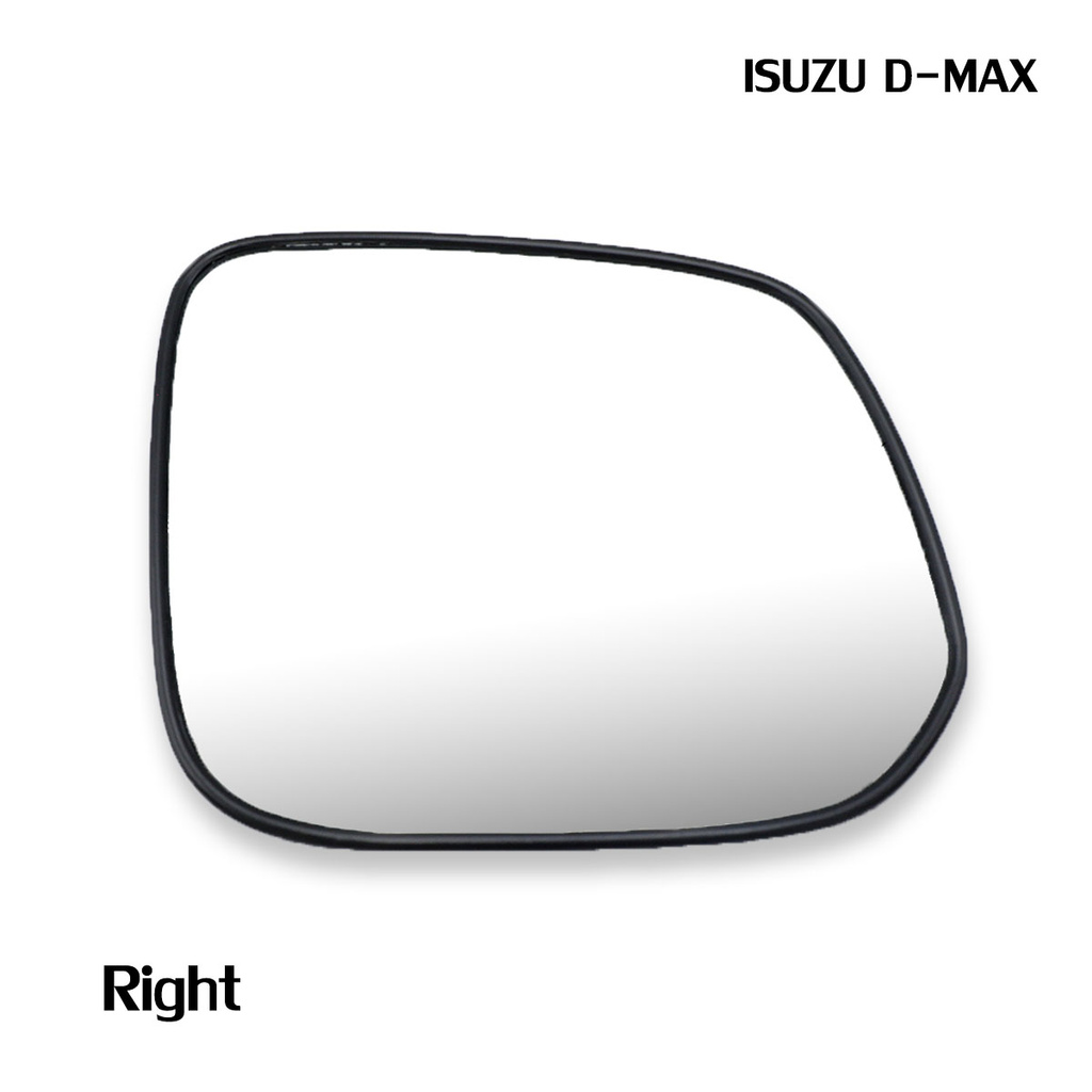 เนื้อเลนส์กระจก-เลนส์กระจกมองข้าง-ขวา-isuzu-d-max-ไม่มีไฟฟ้า-right-wing-side-door-mirror-glass-no-electric-ปี2012-2019