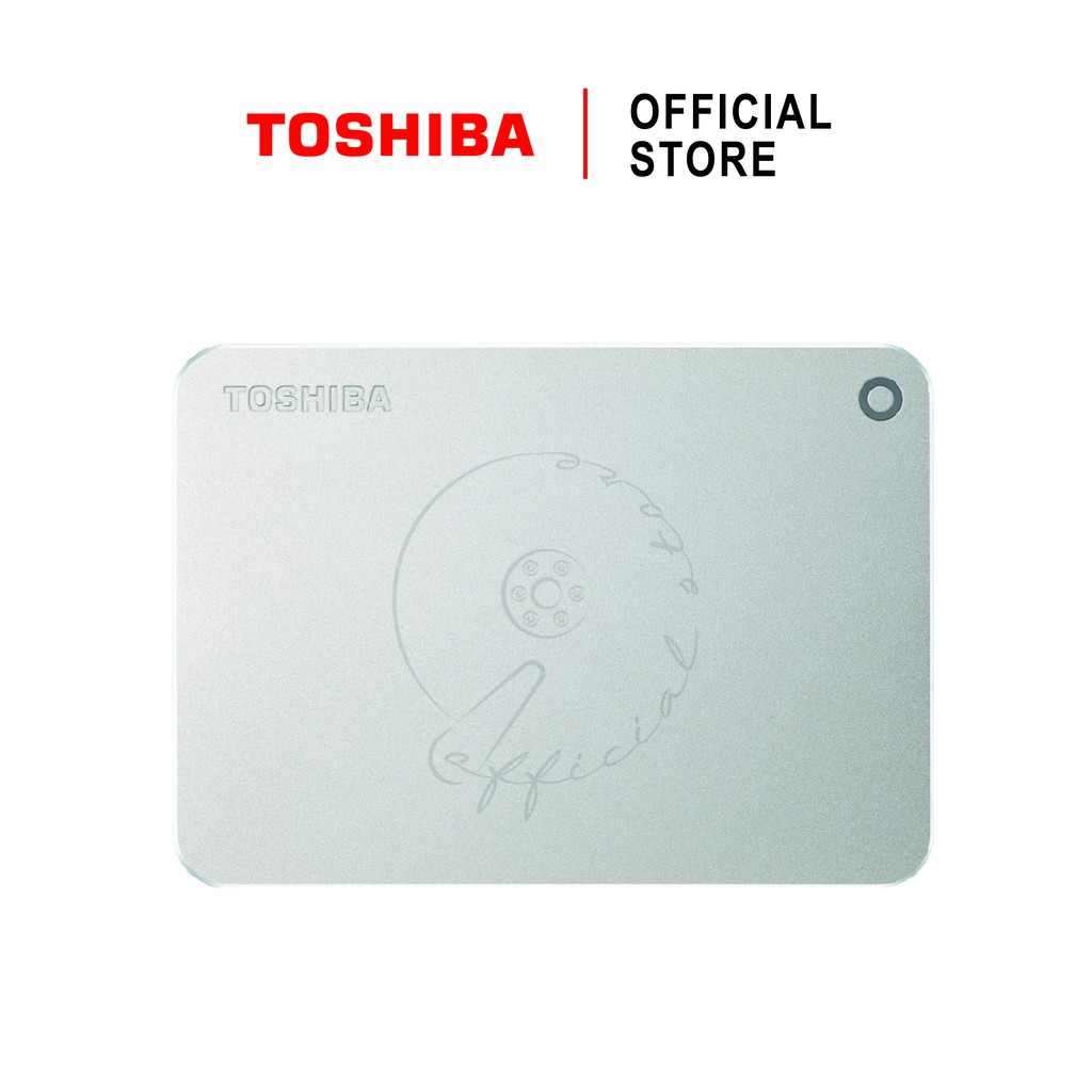 ภาพหน้าปกสินค้าToshiba External Harddrive (1TB) สีเงิน รุ่น Canvio PremiumP2 External HDD 1TB USB 3.0 Silver