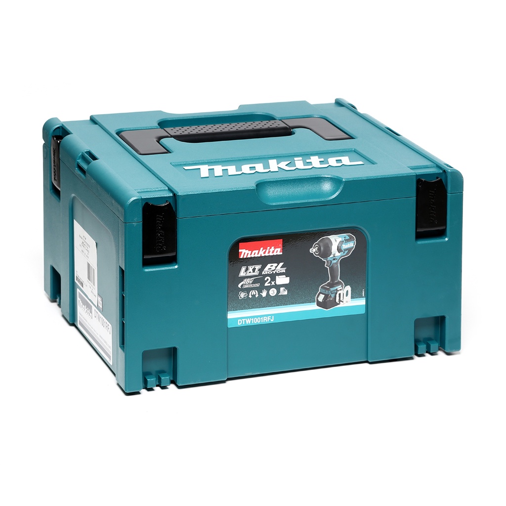 makita-dtw1001rfj-เครื่องขันบล็อคแบบไร้สาย-พร้อมกล่อง-แบตเตอรี่และแท่นชาร์ต