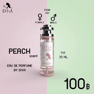 กลิ่น PEACH พีช ‼️ติดทน 8-12 ชม. ‼️ขนาด 35ML.   ✅สินค้ามีปัญหาเคลมได้