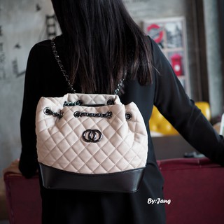 เช็คก่อนสั่ง งานกระเป๋าเป้ Chanel  ทรงสวย น่าร๊าก หนังลายตาราง