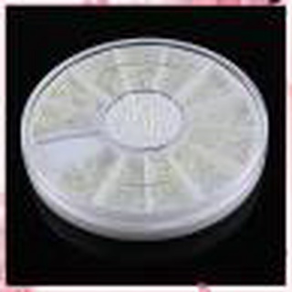 &lt;Sale&gt; 3 Sizes Nail Art Wheel White Faux Pearl Nail Decorations DIY Decal Manicure Tool