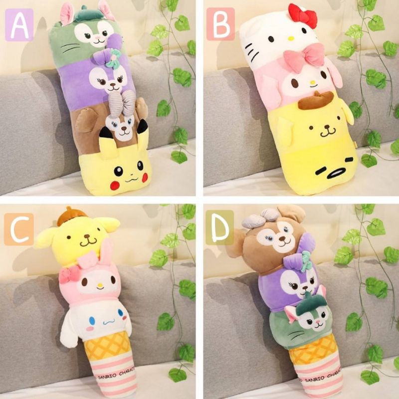 พร้อมส่ง-ถูกสุด-ๆ-ตุ๊กตาหมอนข้าง-นุ่มนิ่ม-น่ารัก-สุด-ๆ-ไปเลย-ตุ๊กตาไอติม