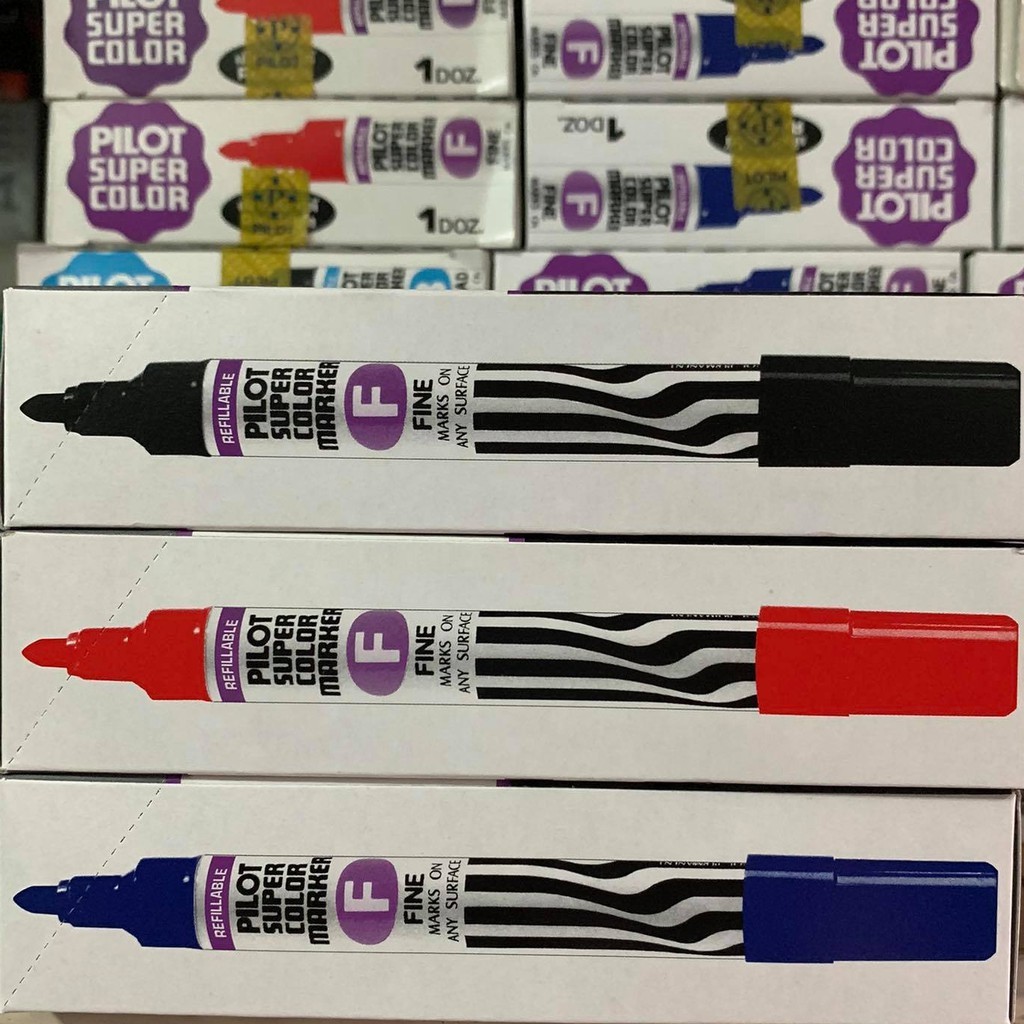 ปากกาเคมีหัวกลม-pilot-รุ่น-scn-f-สีน้ำเงิน-แดง-ดำ-บรรจุ-12-ด้าม-กล่อง
